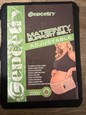 Gepoetry Adjustable Maternity Support Belt in Beige
